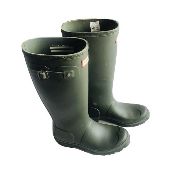 Hunter Original Kids Black‎ Rain Boots Size 5G/4B - Picture 1 of 10